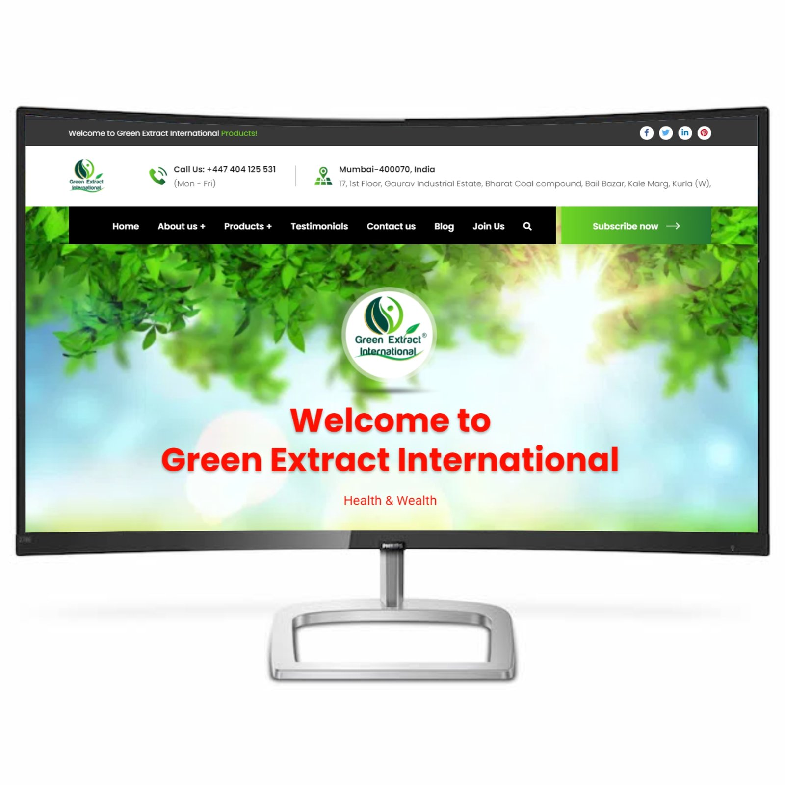 green extract products website